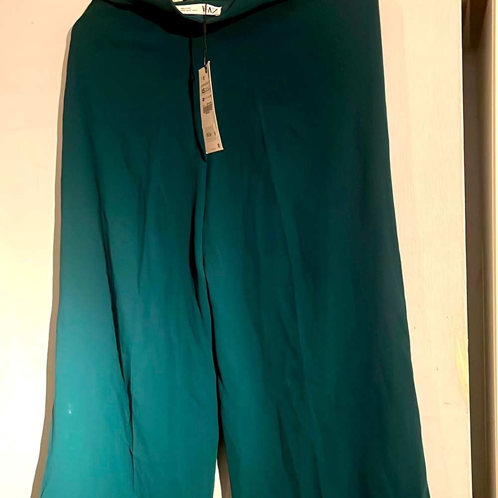 NWT wines Zara palazzo pants